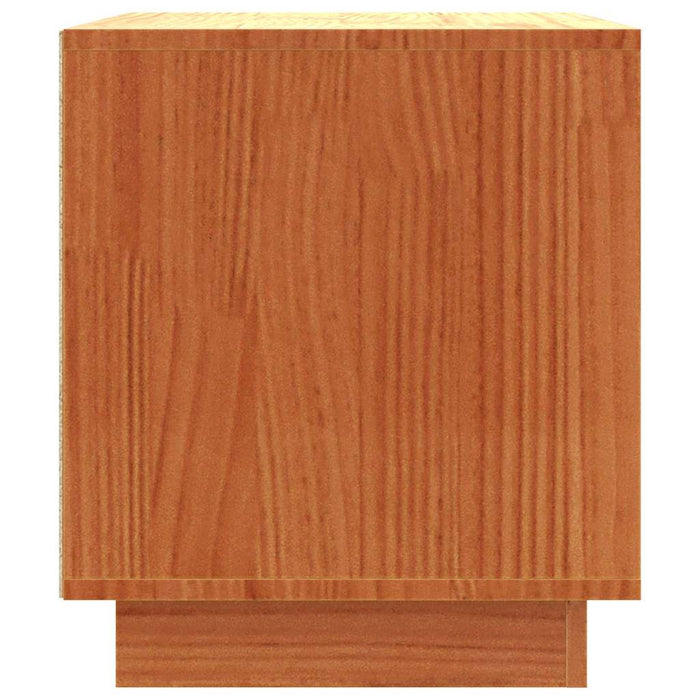 Cabinet TV Maroniu cerat 80 x 35 x 40,5 cm Lemn de pin masiv - WALTI WALTI