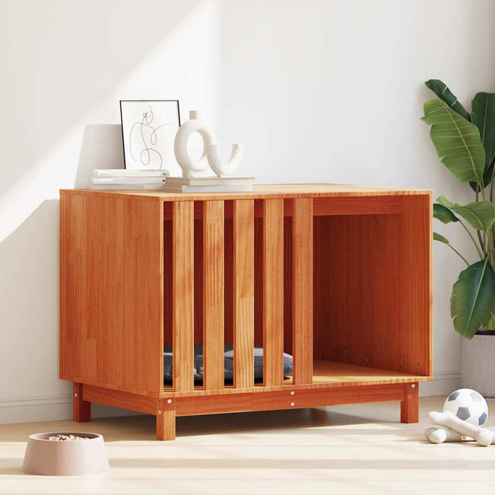 Casă pentru câini cu depozitare Maroniu cerat 100 x 70 x 70 cm - WALTI WALTI