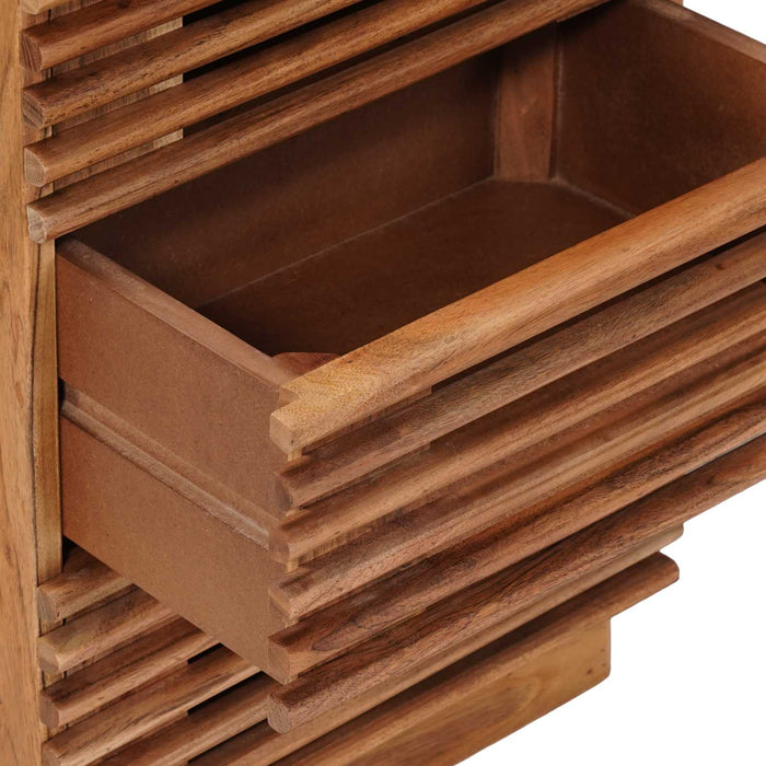 Noptieră handmade natural 40 x 30 x 60 cm Lemn Solid de Acacia - WALTI WALTI