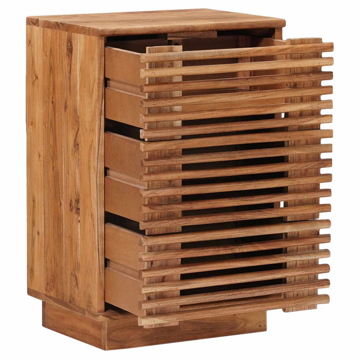 Noptieră handmade natural 40 x 30 x 60 cm Lemn Solid de Acacia - WALTI WALTI