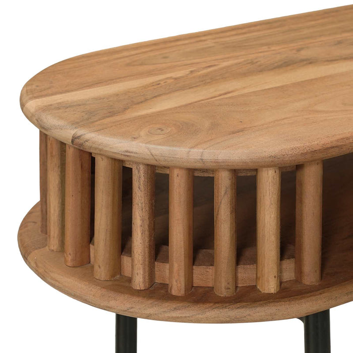 Masă de final hand made Culoare exactă: Maro Teak WALTI