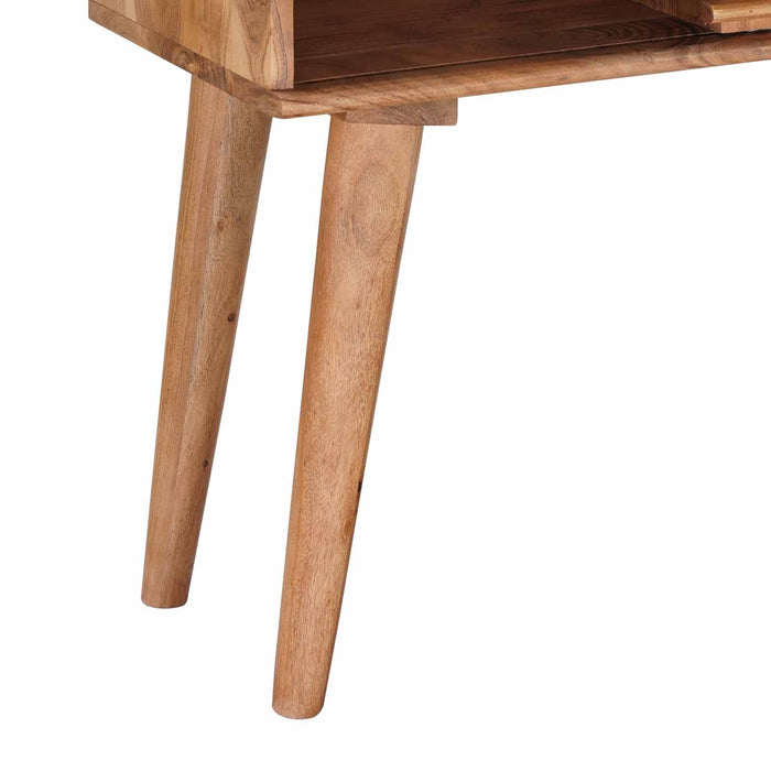 Mese de capăt cu depozitare cu ușă natural 100 x 30 x 75 cm - WALTI WALTI