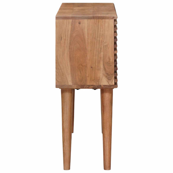 Mese de capăt cu depozitare cu ușă natural 100 x 30 x 75 cm - WALTI WALTI