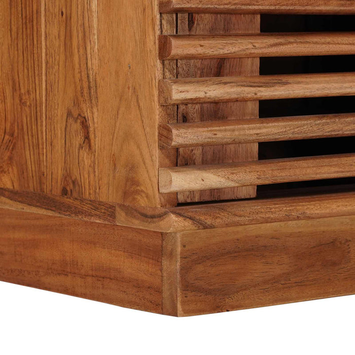 Cabinet TV cu depozitare cu ușă natural 90 x 30 x 40 cm - WALTI WALTI