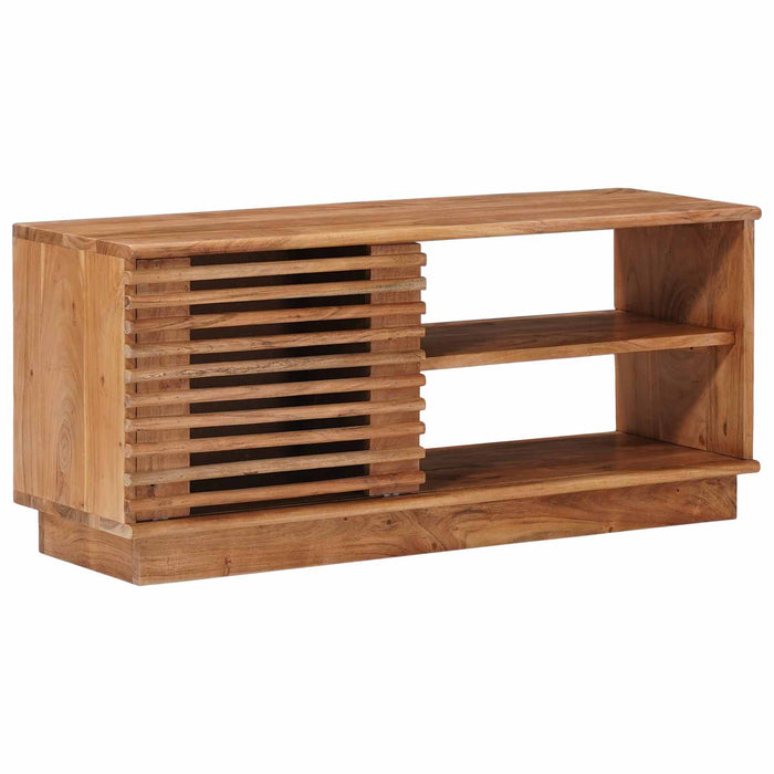 Cabinet TV cu depozitare cu ușă natural 90 x 30 x 40 cm - WALTI WALTI