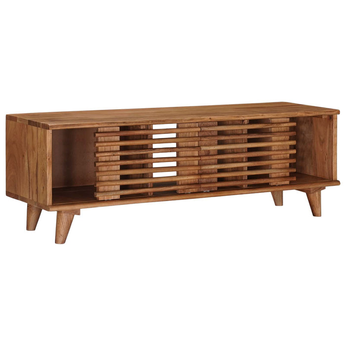 Cabinet TV cu depozitare cu ușă natural 105 x 30 x 35 cm - WALTI WALTI