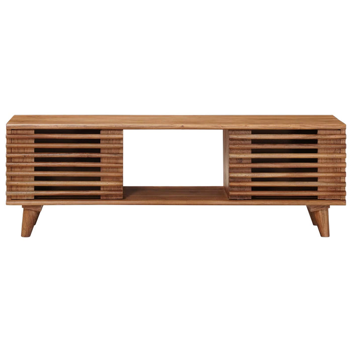 Cabinet TV cu depozitare cu ușă natural 105 x 30 x 35 cm - WALTI WALTI