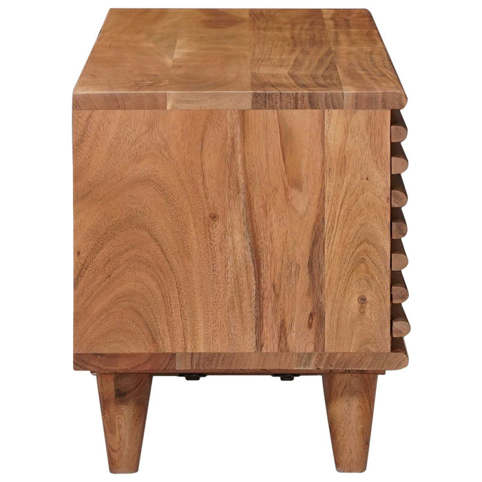 Cabinet TV cu depozitare cu ușă natural 105 x 30 x 35 cm - WALTI WALTI