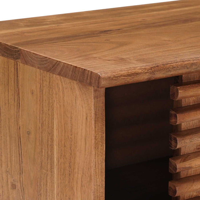 Cabinet TV cu depozitare cu ușă natural 105 x 30 x 22,5 cm - WALTI WALTI