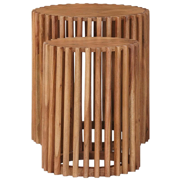 Set măsuțe laterale cu depozitare cu ușă Maro 40 x 40 x 45 cm - WALTI WALTI
