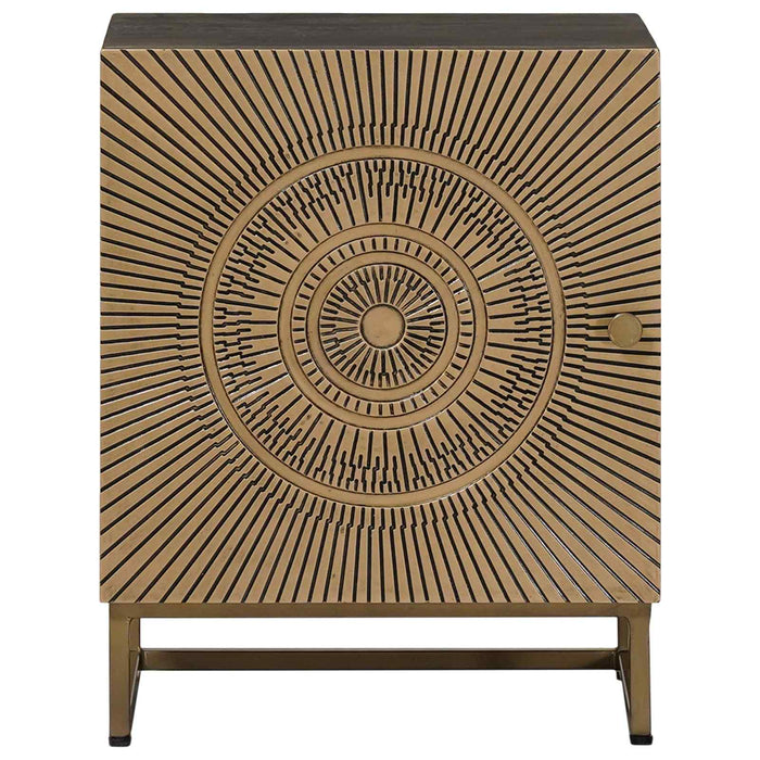 Noptieră handmade Alamă 40 x 30 x 50 cm Lemn de mango solid - WALTI WALTI