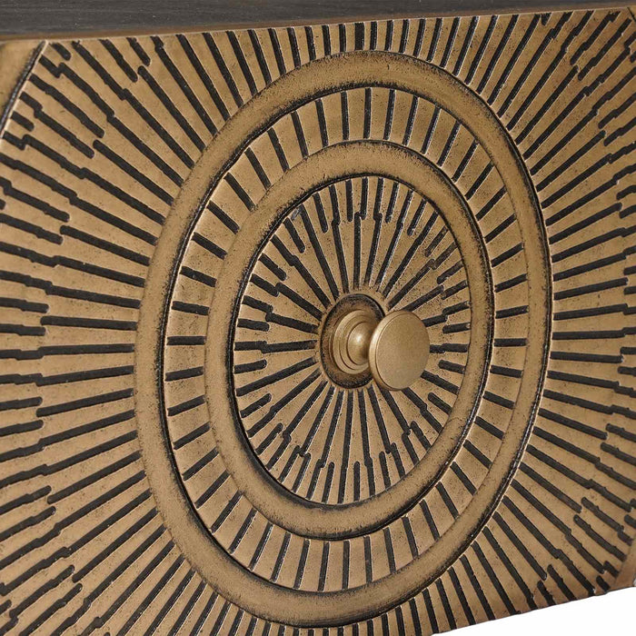 Noptieră handmade Alamă 40 x 30 x 20 cm Lemn de mango solid - WALTI WALTI