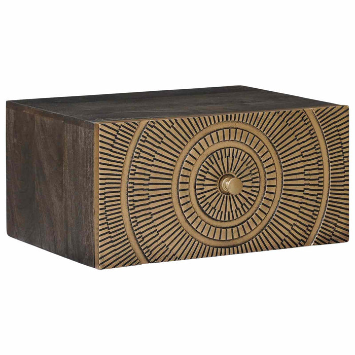 Noptieră handmade Alamă 40 x 30 x 20 cm Lemn de mango solid - WALTI WALTI