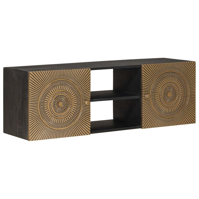 Cabinet TV cu raft cu depozitare cu ușă Alamă 105 x 30 x 35 cm - WALTI WALTI