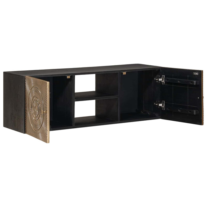 Cabinet TV cu raft cu depozitare cu ușă Alamă 105 x 30 x 35 cm - WALTI WALTI