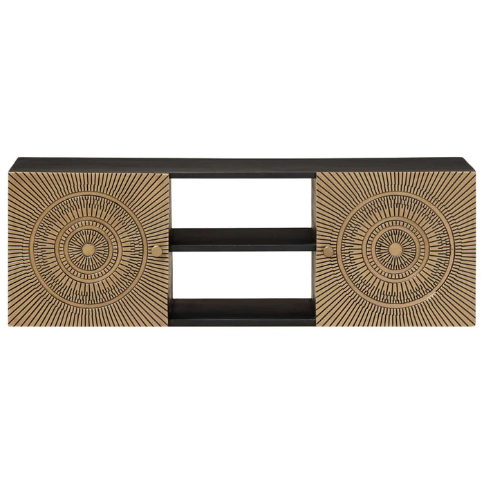 Cabinet TV cu raft cu depozitare cu ușă Alamă 105 x 30 x 35 cm - WALTI WALTI