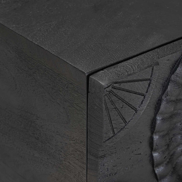 Dulap de noapte cu sertar Negru 40 x 30 x 20 cm - WALTI WALTI