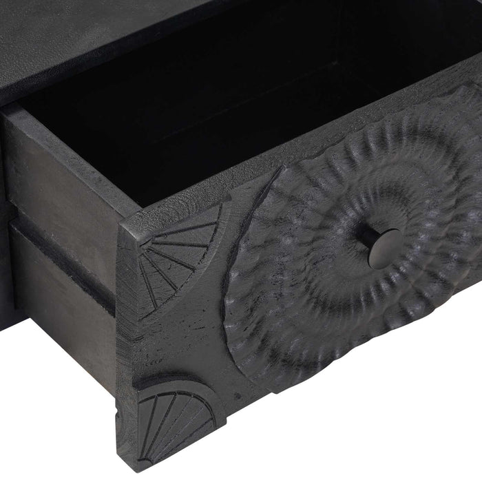 Dulap de noapte cu sertar Negru 40 x 30 x 20 cm - WALTI WALTI