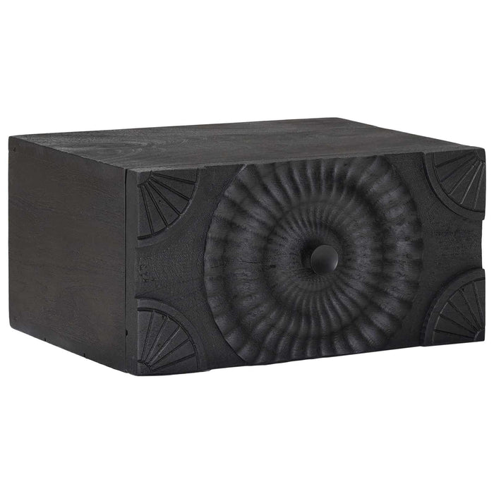 Dulap de noapte cu sertar Negru 40 x 30 x 20 cm - WALTI WALTI