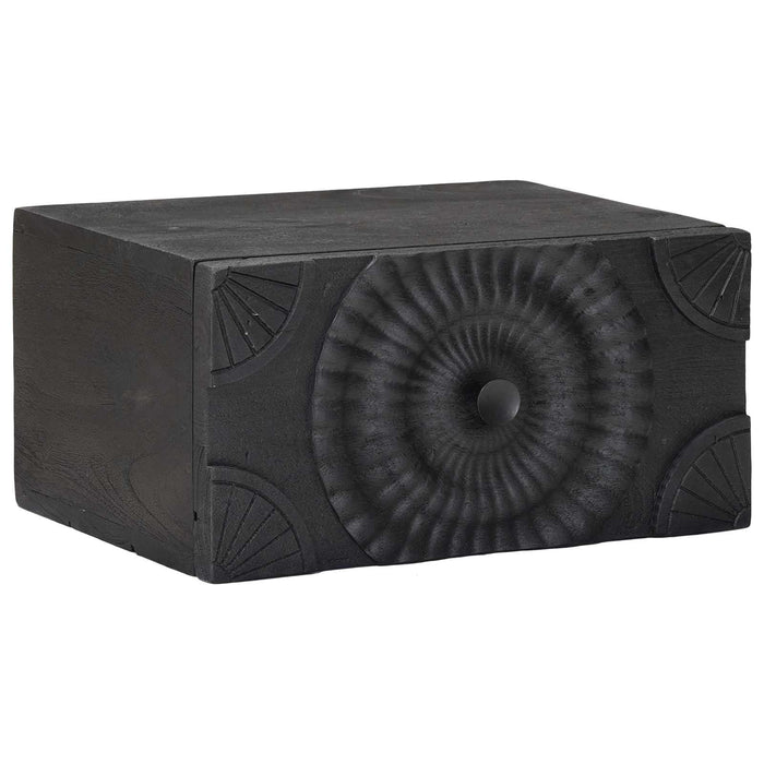 Dulap de noapte cu sertar Negru 40 x 30 x 20 cm - WALTI WALTI
