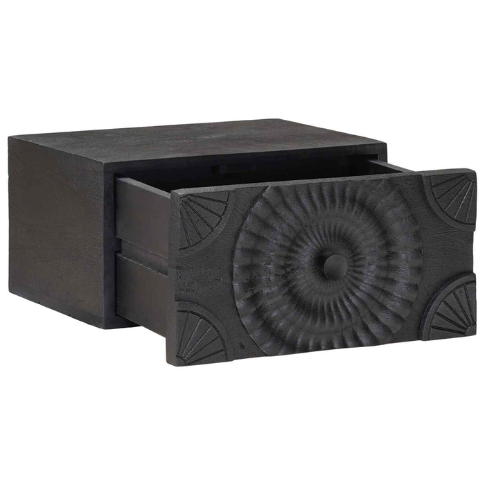 Dulap de noapte cu sertar Negru 40 x 30 x 20 cm - WALTI WALTI