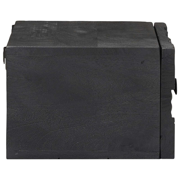 Dulap de noapte cu sertar Negru 40 x 30 x 20 cm - WALTI WALTI