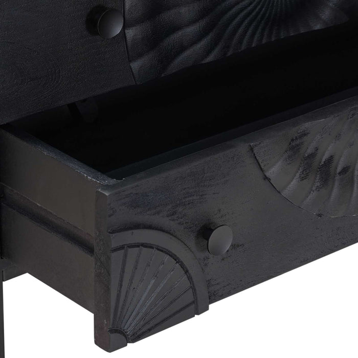 Dulap cu sertare cu sertar Negru 75 x 30 x 65 cm - WALTI WALTI