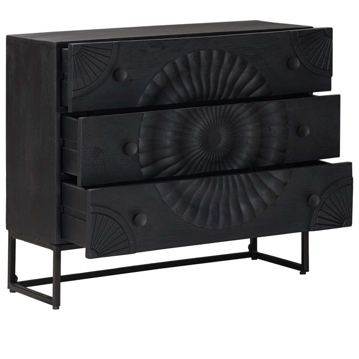 Dulap cu sertare cu sertar Negru 75 x 30 x 65 cm - WALTI WALTI
