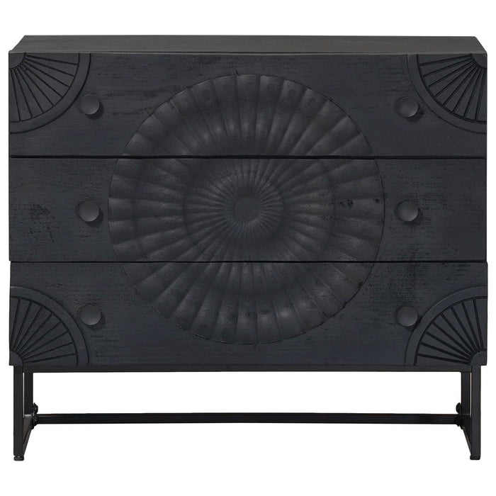 Dulap cu sertare cu sertar Negru 75 x 30 x 65 cm - WALTI WALTI