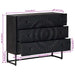 Dulap cu sertare cu sertar Negru 75 x 30 x 65 cm - WALTI WALTI