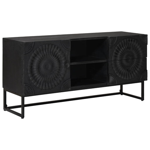 Cabinet TV cu sertar cu raft cu ușă Negru 105 x 30 x 54 cm - WALTI WALTI