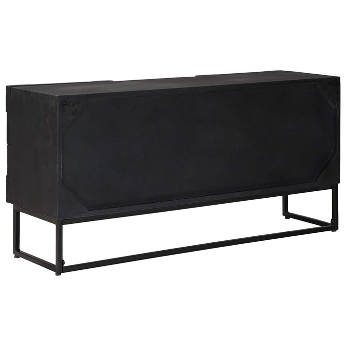 Cabinet TV cu sertar cu raft cu ușă Negru 105 x 30 x 54 cm - WALTI WALTI