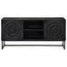 Cabinet TV cu sertar cu raft cu ușă Negru 105 x 30 x 54 cm - WALTI WALTI