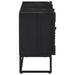 Cabinet TV cu sertar cu raft cu ușă Negru 105 x 30 x 54 cm - WALTI WALTI