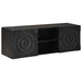 Cabinet TV cu raft cu depozitare cu ușă Negru 105 x 30 x 35 cm - WALTI WALTI