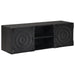 Cabinet TV cu raft cu depozitare cu ușă Negru 105 x 30 x 35 cm - WALTI WALTI