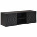 Cabinet TV cu raft cu depozitare cu ușă Negru 105 x 30 x 35 cm - WALTI WALTI