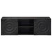 Cabinet TV cu raft cu depozitare cu ușă Negru 105 x 30 x 35 cm - WALTI WALTI