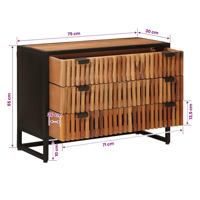Dulap cu sertare cu sertar 75 x 30 x 54 cm WALTI