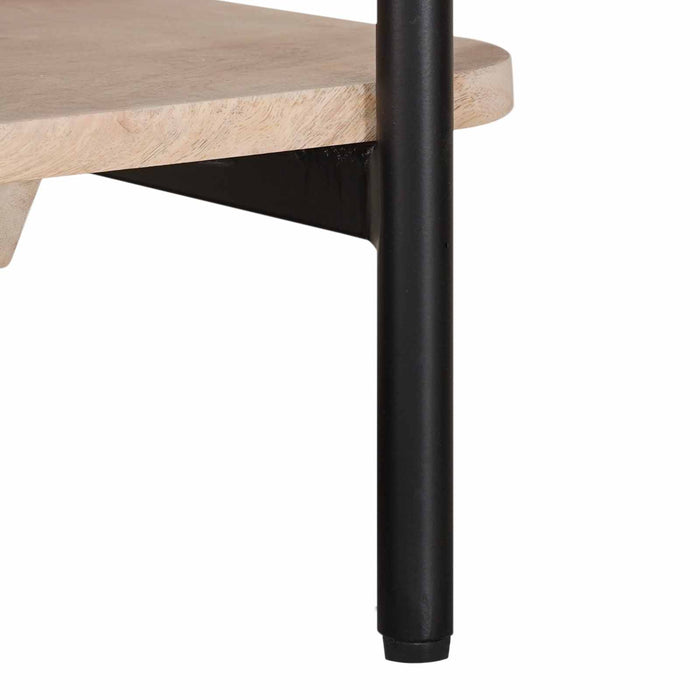 Masă de cafea făcută manual Alb 85 x 45 x 50 cm WALTI