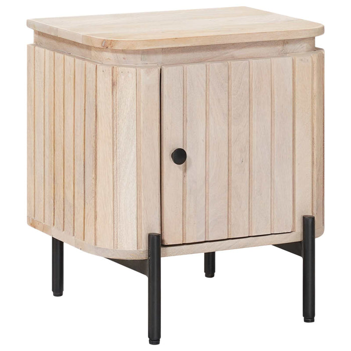 Noptieră handmade Alb 40 x 30 x 45 cm Lemn de mango solid WALTI