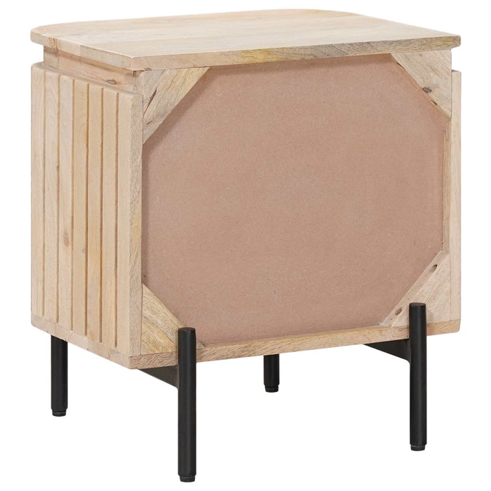 Noptieră handmade Alb 40 x 30 x 45 cm Lemn de mango solid WALTI