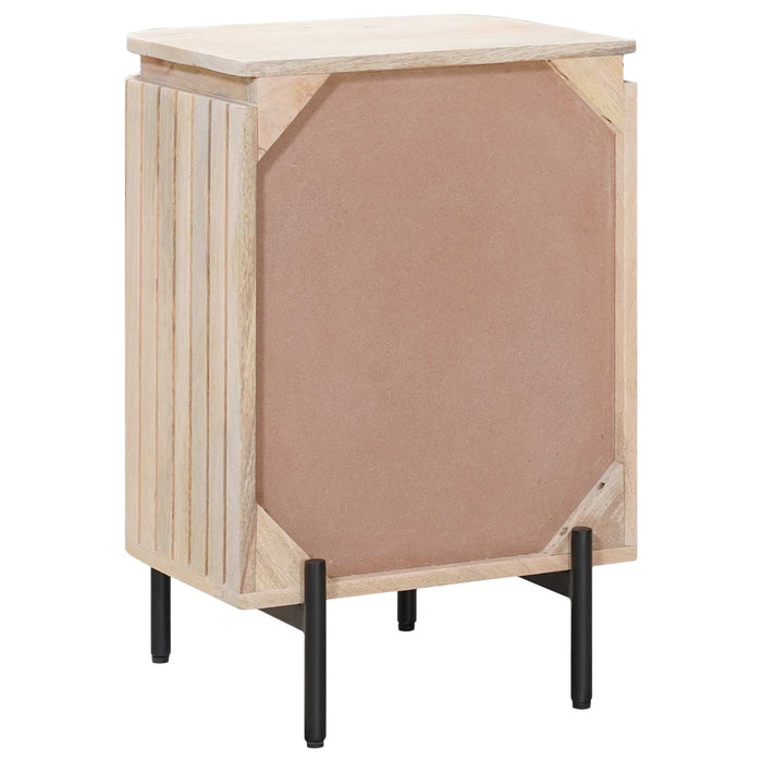 Noptieră handmade Alb 40 x 30 x 60 cm Lemn de mango solid WALTI