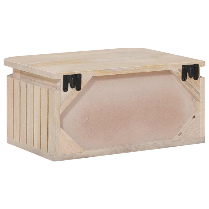 Noptieră handmade Alb 40 x 30 x 20 cm Lemn de mango solid WALTI