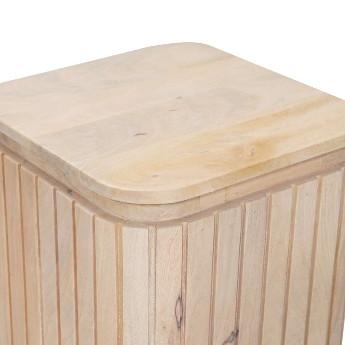 Set de mese laterale handmade 2 pcs Alb 45 x 45 x 45 cm WALTI