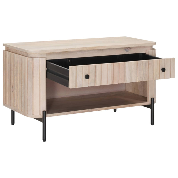 Bancă pentru pantofi cu sertar cu raft 85 x 37 x 48 cm - WALTI WALTI