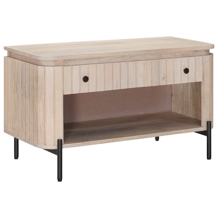 Bancă pentru pantofi cu sertar cu raft 85 x 37 x 48 cm - WALTI WALTI