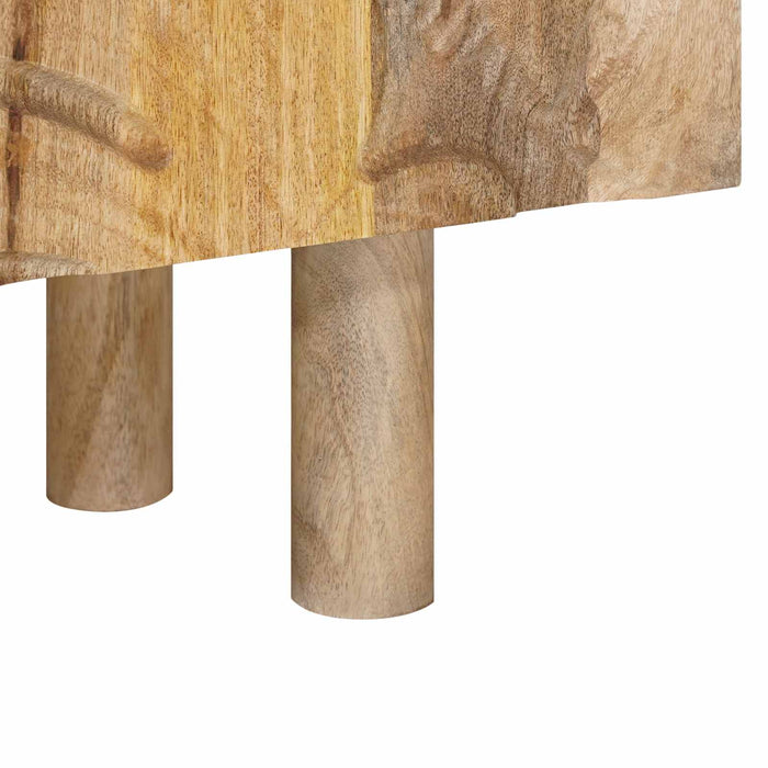 Bufet 100 x 30 x 65 cm Lemn Mango Solid și Lemn Stratificat WALTI