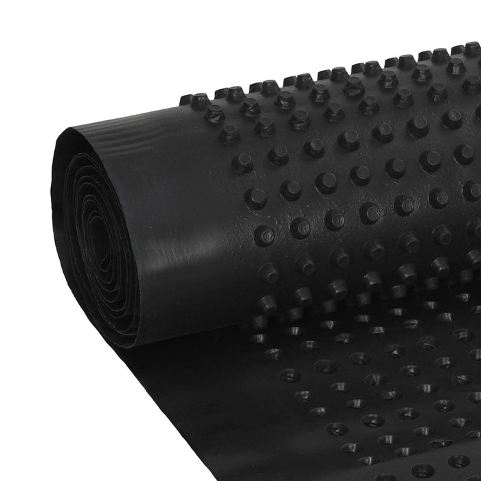 Foie de drenaj cu striații 2 pcs Negru 0,5 x 20 m HDPE - WALTI WALTI