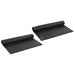 Foie de drenaj cu striații 2 pcs Negru 1 x 20 m HDPE - WALTI WALTI